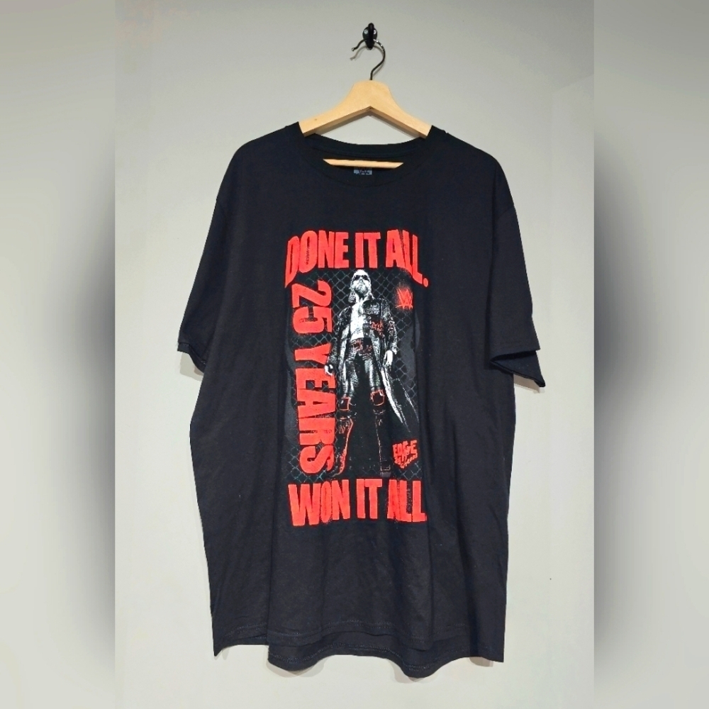 WWE Men's Black Edge 25 Years Done It All T-Shirt Size 2XL